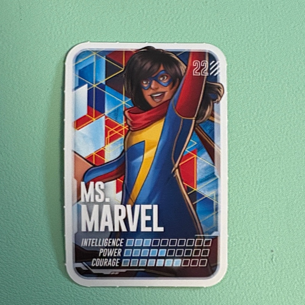 2024 Loblaws Marvel Ms Marvel #22 Collectors Cards, Kids Trading Card
